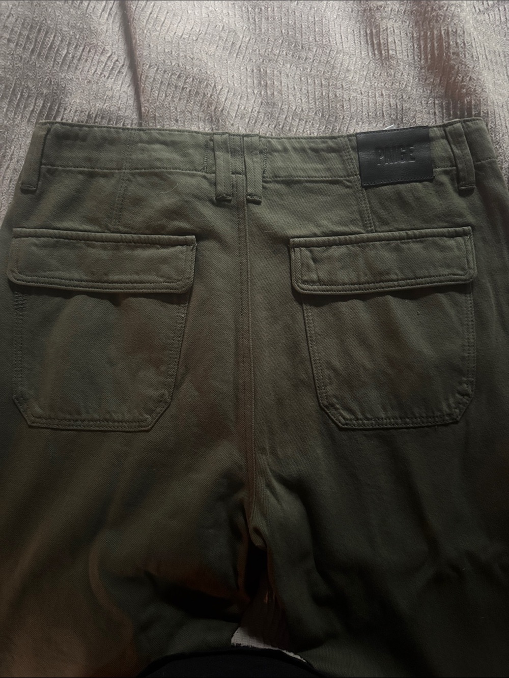 PAIGE size 29 woman's Olive Utility Chino Pants - Picture 4 of 6